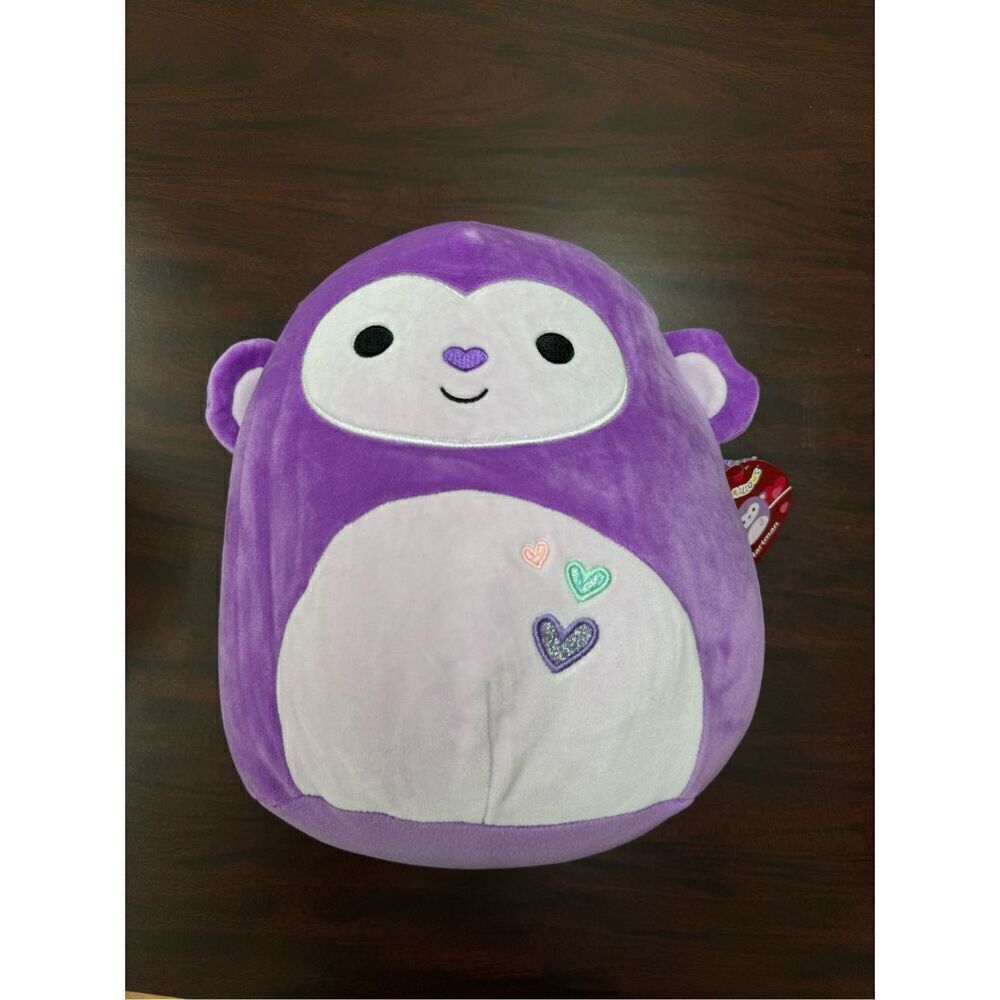 NWT Hartman Purple Monkey 11 Inch Squishmallows Plush
